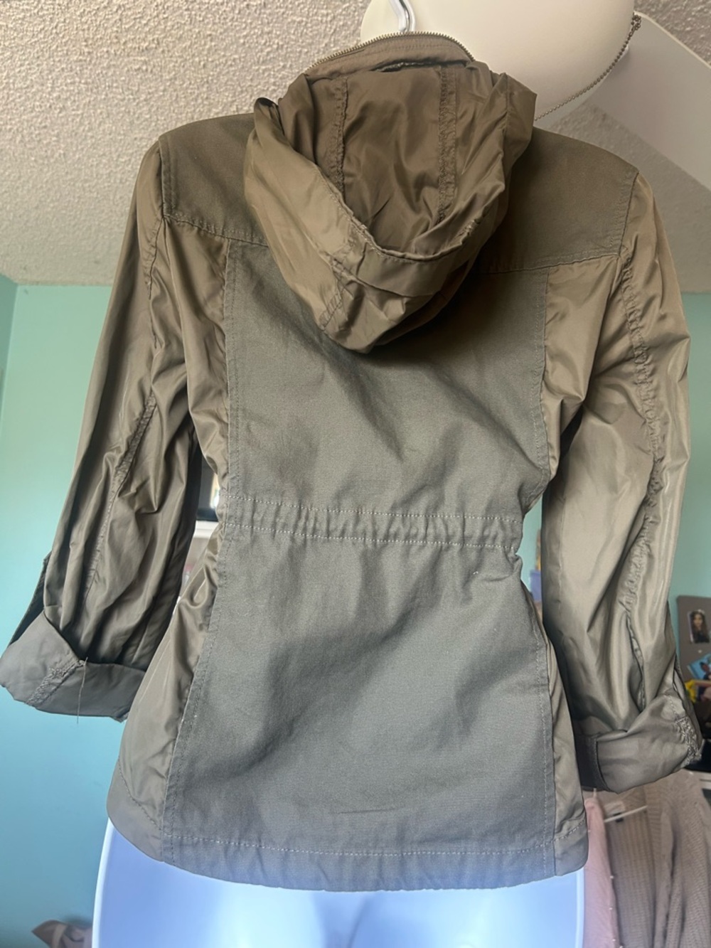 American Rag Olive Utility Drawstring Jacket - Picture 10 of 10